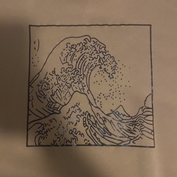 Women’s wave print Crewneck - Picture 2 of 4